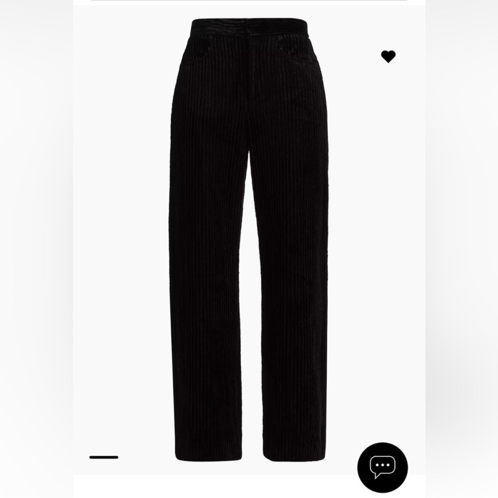 Isabel Marant Étoile Black Corduroy Pants